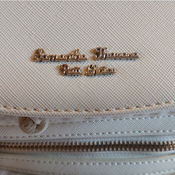EUC Backpack Samantha Thavasa Petit Choice Ivory Fluffy Sherpa MSRP: $450 - Picture 3 of 14